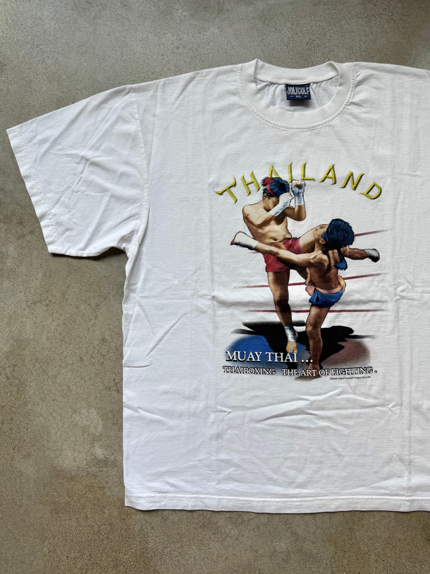 Vintage Joligolf Thailand Muay Thai Graphic Tee | XL