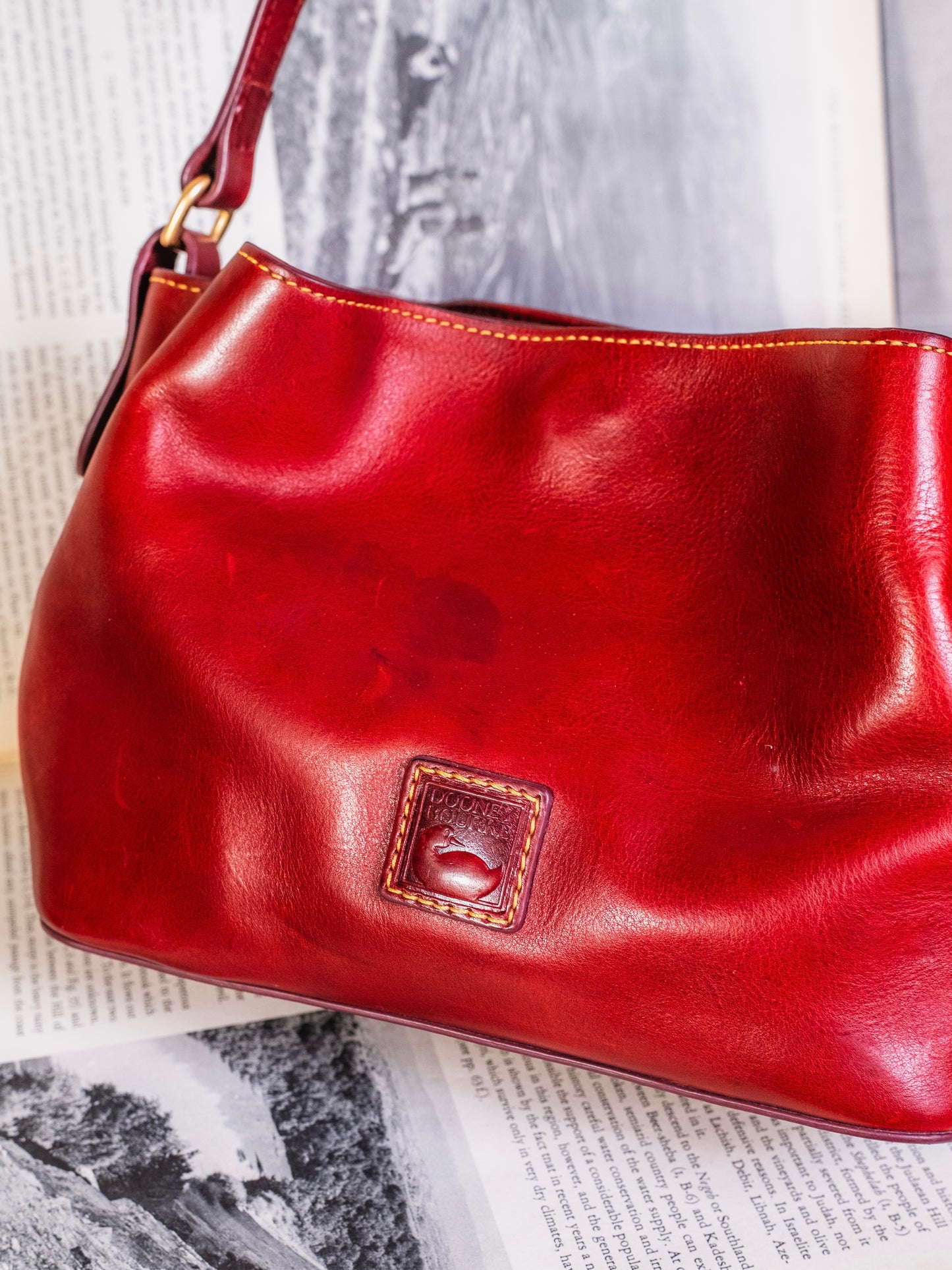 Dooney & Bourke Florentine Leather Mini Barlow Bag | Bordeaux Red