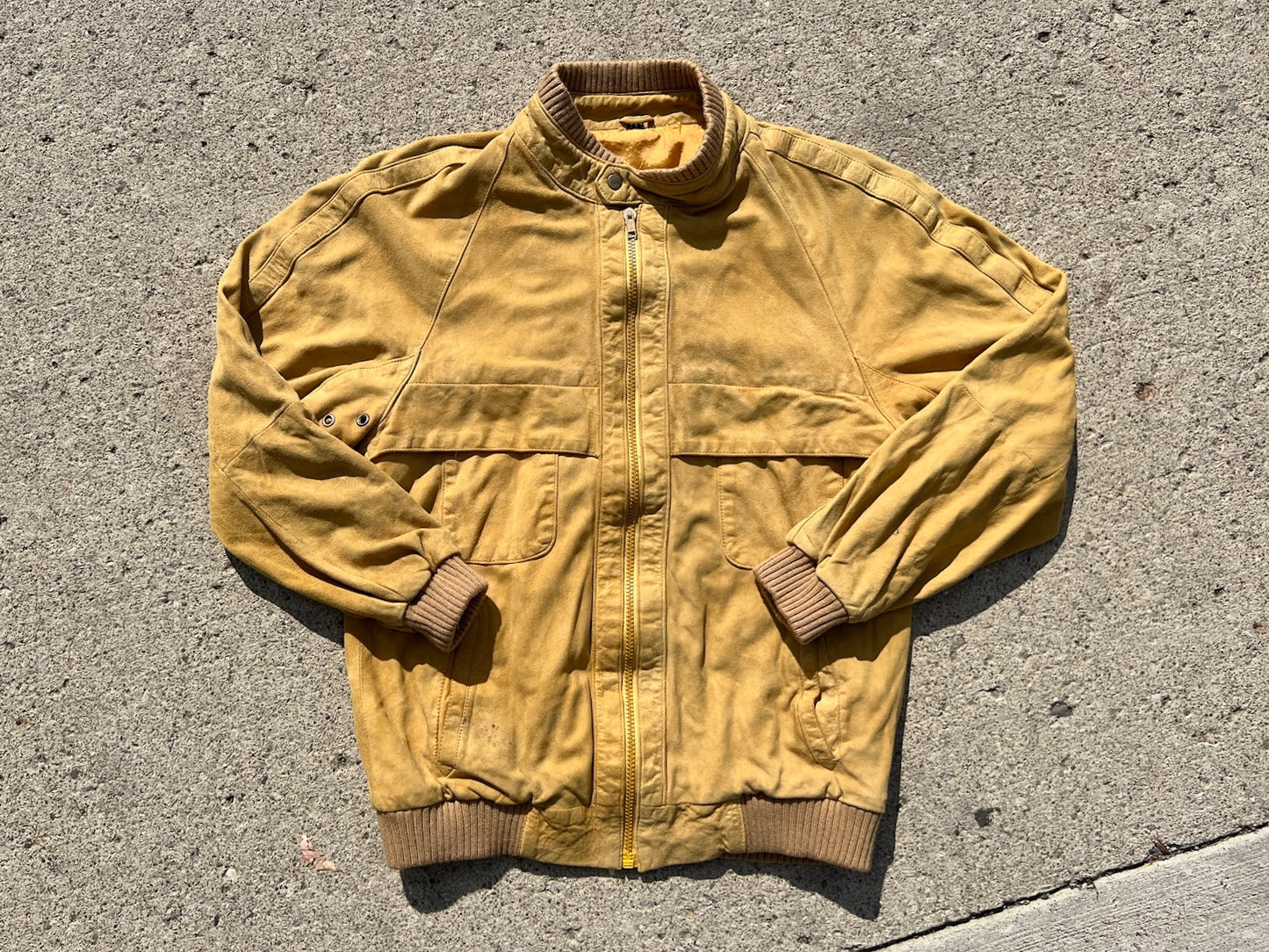 Vintage 1960s Jappa Suede Bomber Jacket | S/M