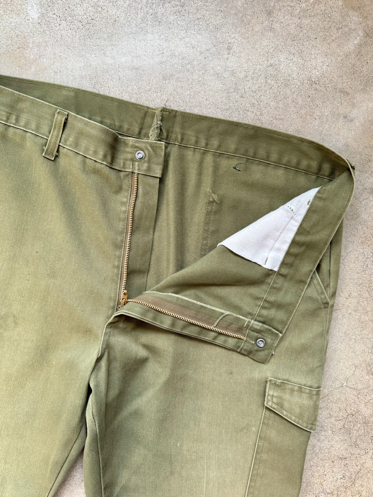 Vintage Boy Scouts BSA Green Patched Cargo Trousers | Waist 40”