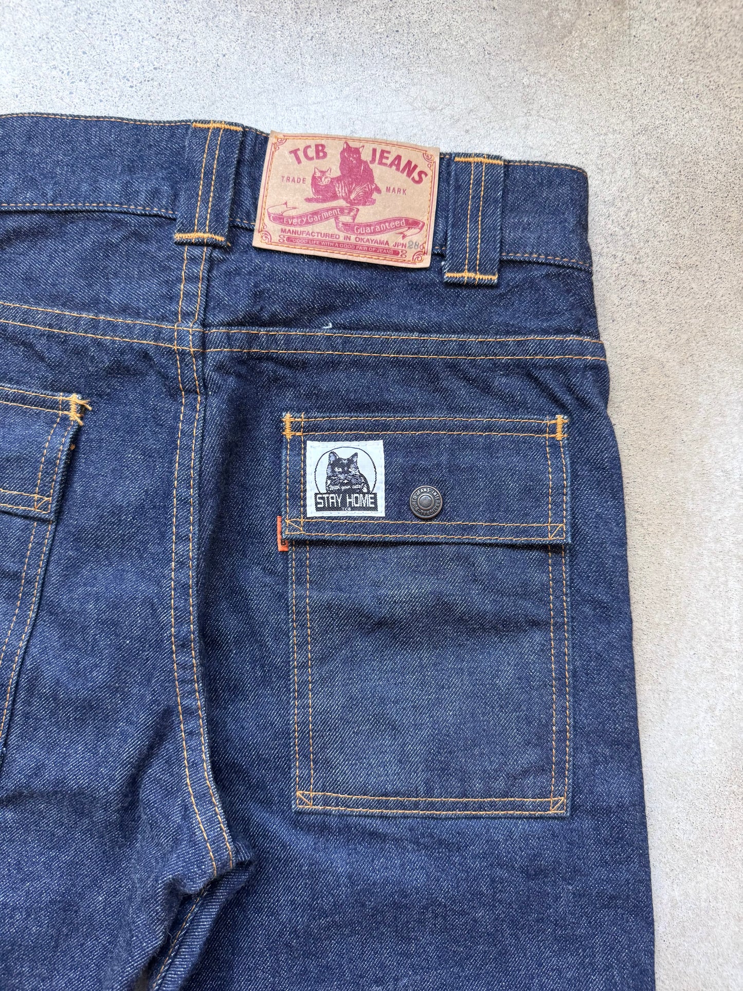TCB Jeans Japanese Selvedge Denim Bush Pants | Waist 28”