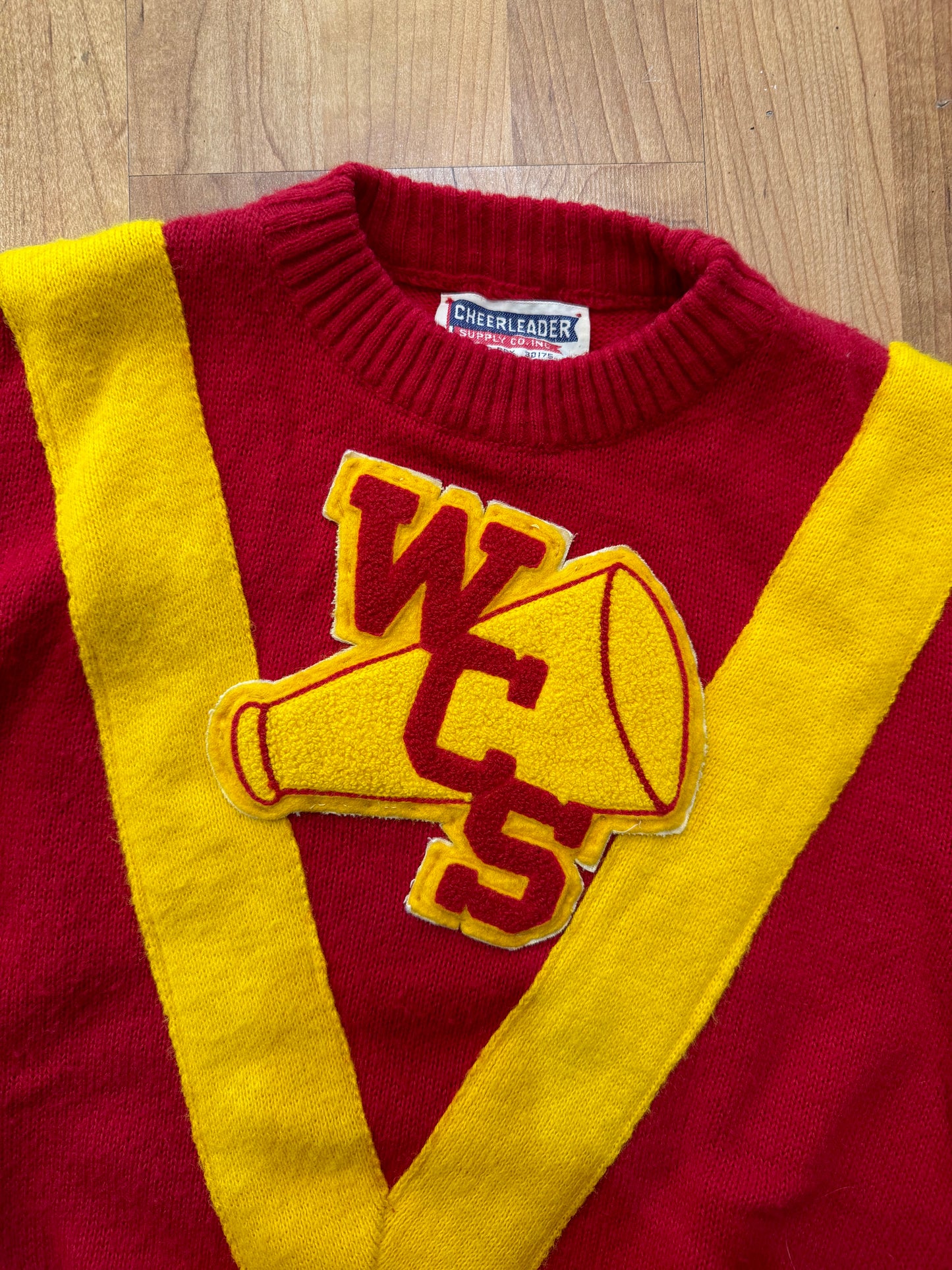 Vintage Cheerleader “WCS” Uniform Sweater | XS/S