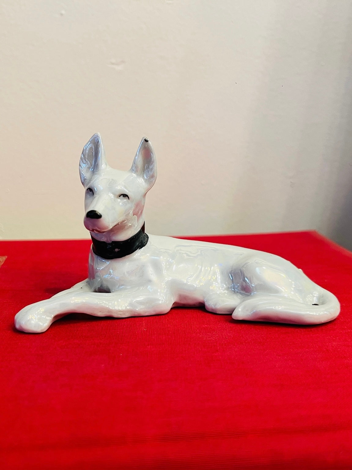 Vintage Porcelain Dog Figurine