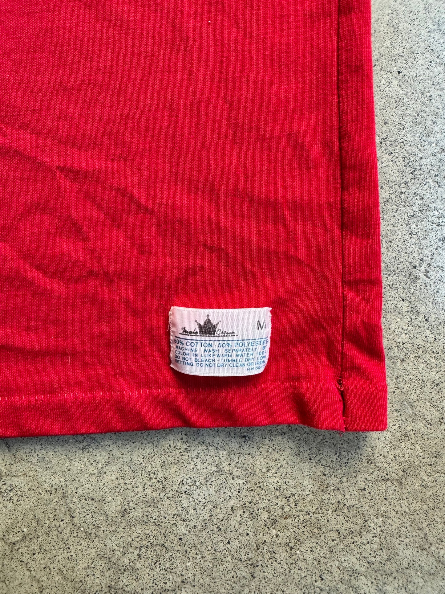 Vintage 1970s Morrisonville Mohawks Red Athletic Tee | Medium