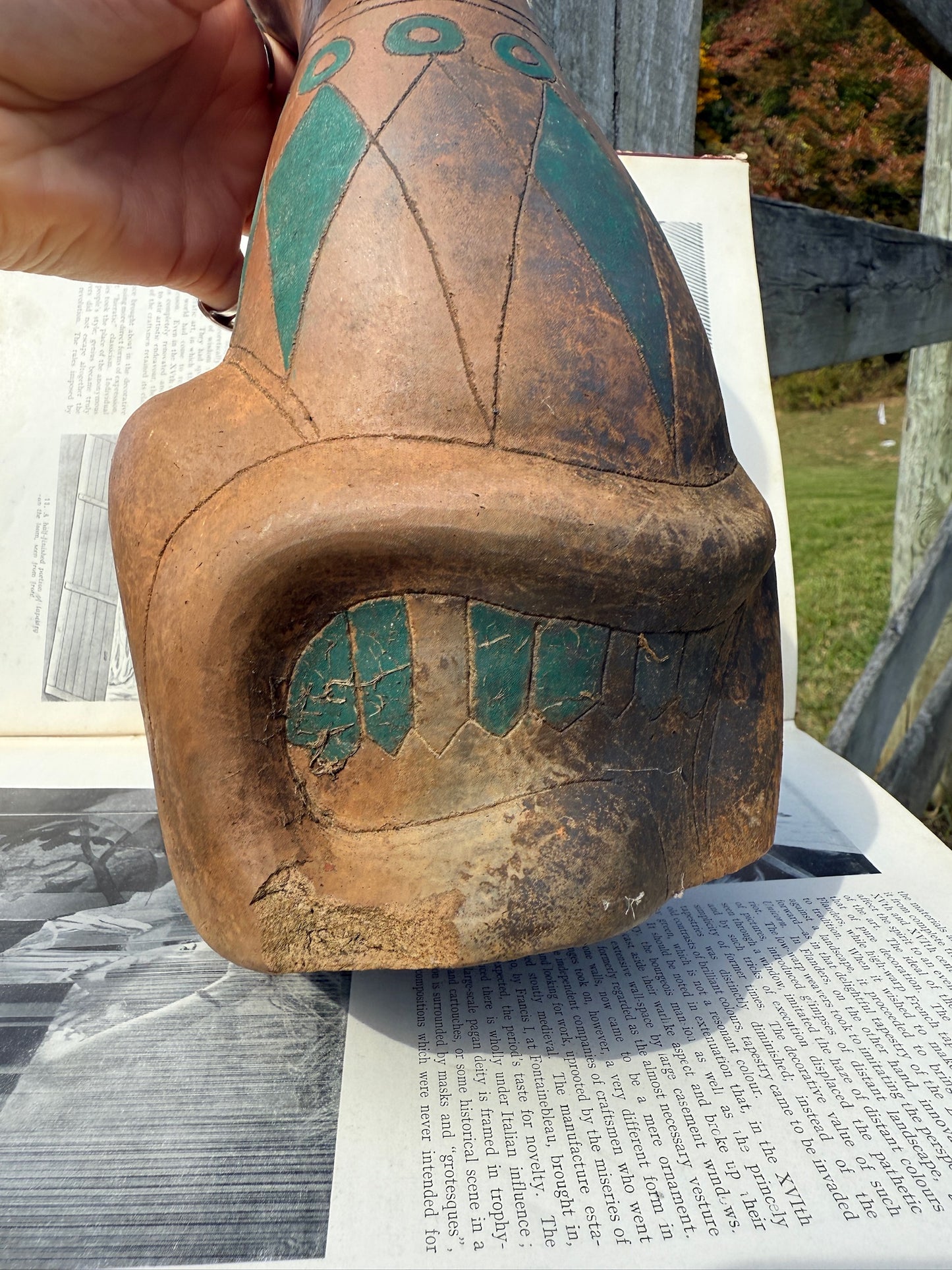 Vintage 1950s Handmade Pottery Oaxaca Mexican Cat Statue