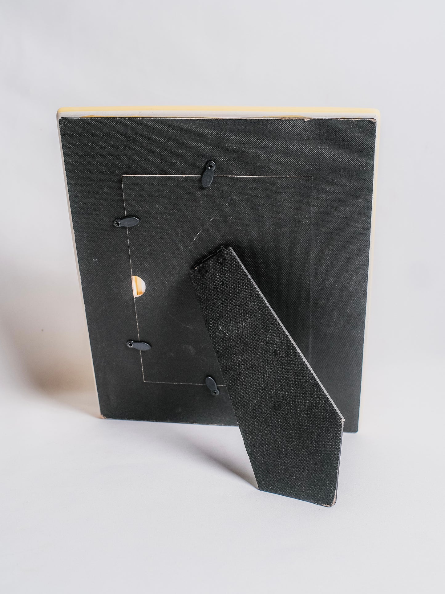 Vintage 1950s Ceramic Framed "Man Holding Branch" Original Watercolor Artwork