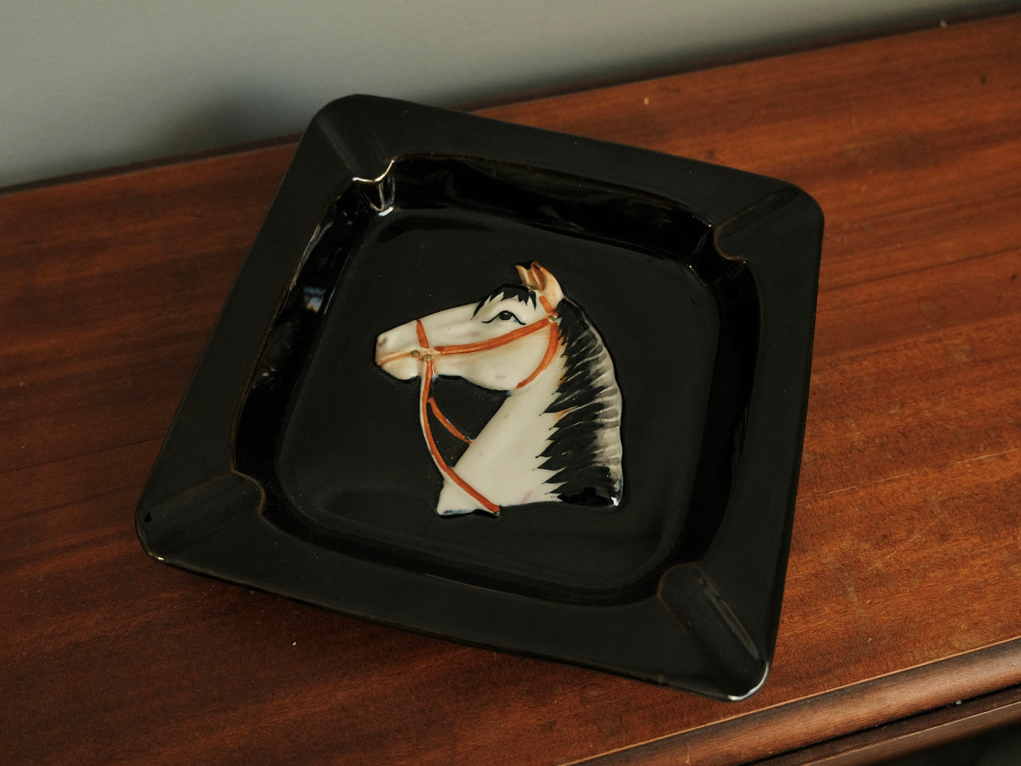 Vintage Ceramic Horse Ashtray