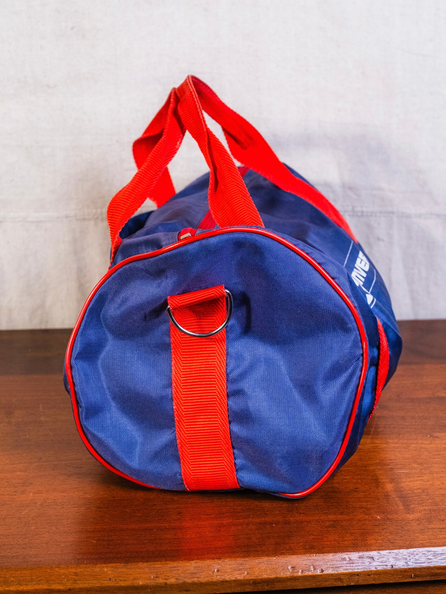Vintage 1990s Converse Navy Blue & Red Small Duffel Bag