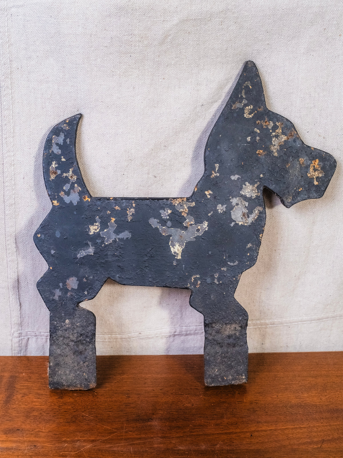 Antique Cast Iron Scottish Terrier Yard Sign