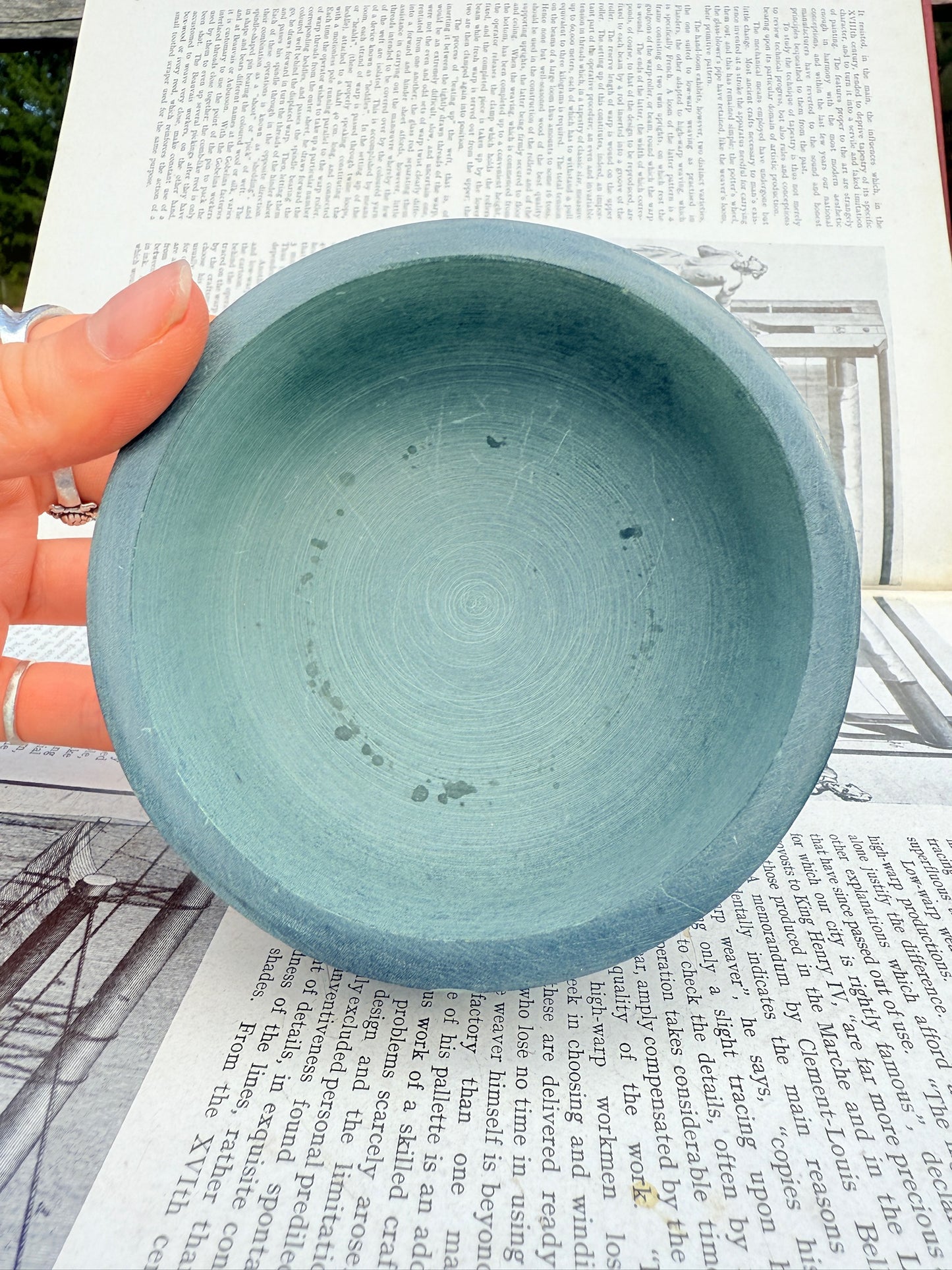 Soapstone Lizard Etched Dish