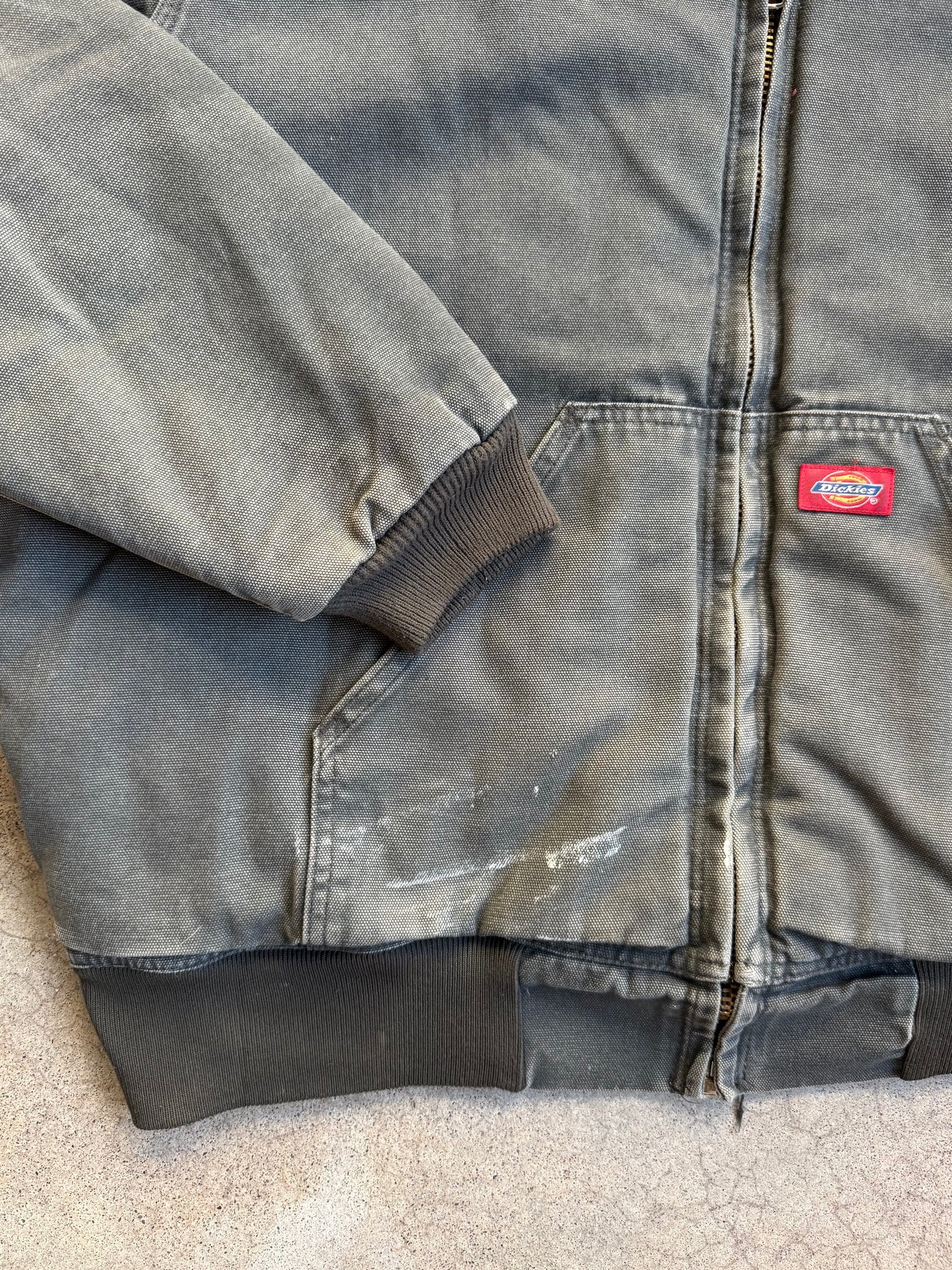 Dickies Canvas Hooded Zip-Up Insulated Work Jacket | XL