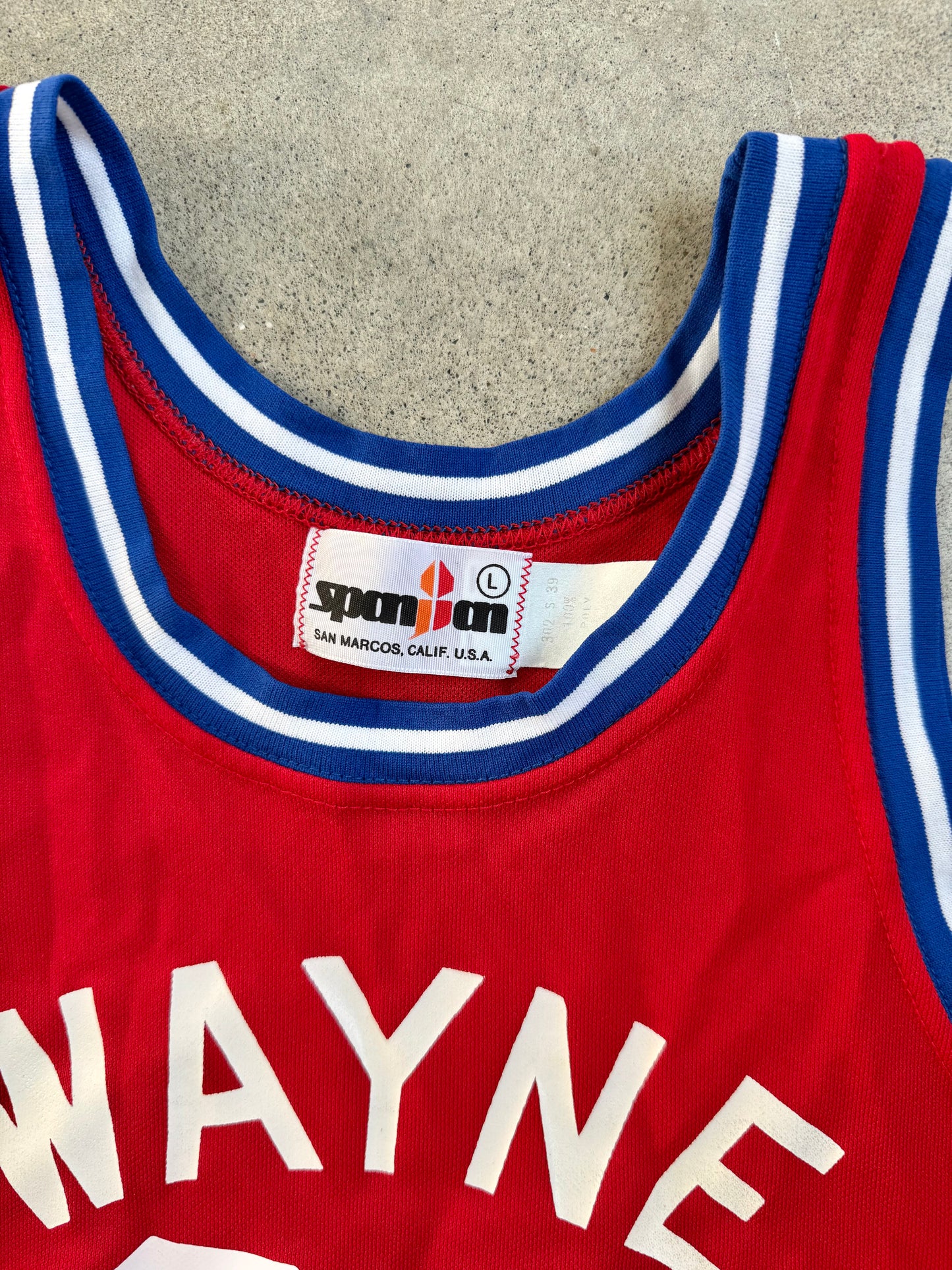 Vintage 1980s Wayne Corp. #35 Basketball Jersey | Large