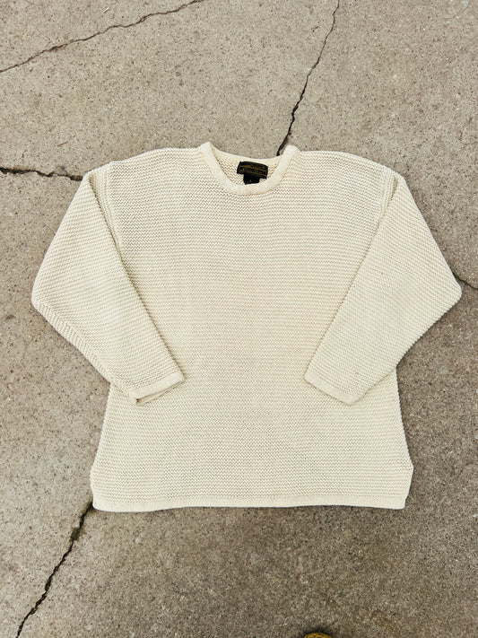 80's Eddie Bauer 100% Cotton Knit Sweater