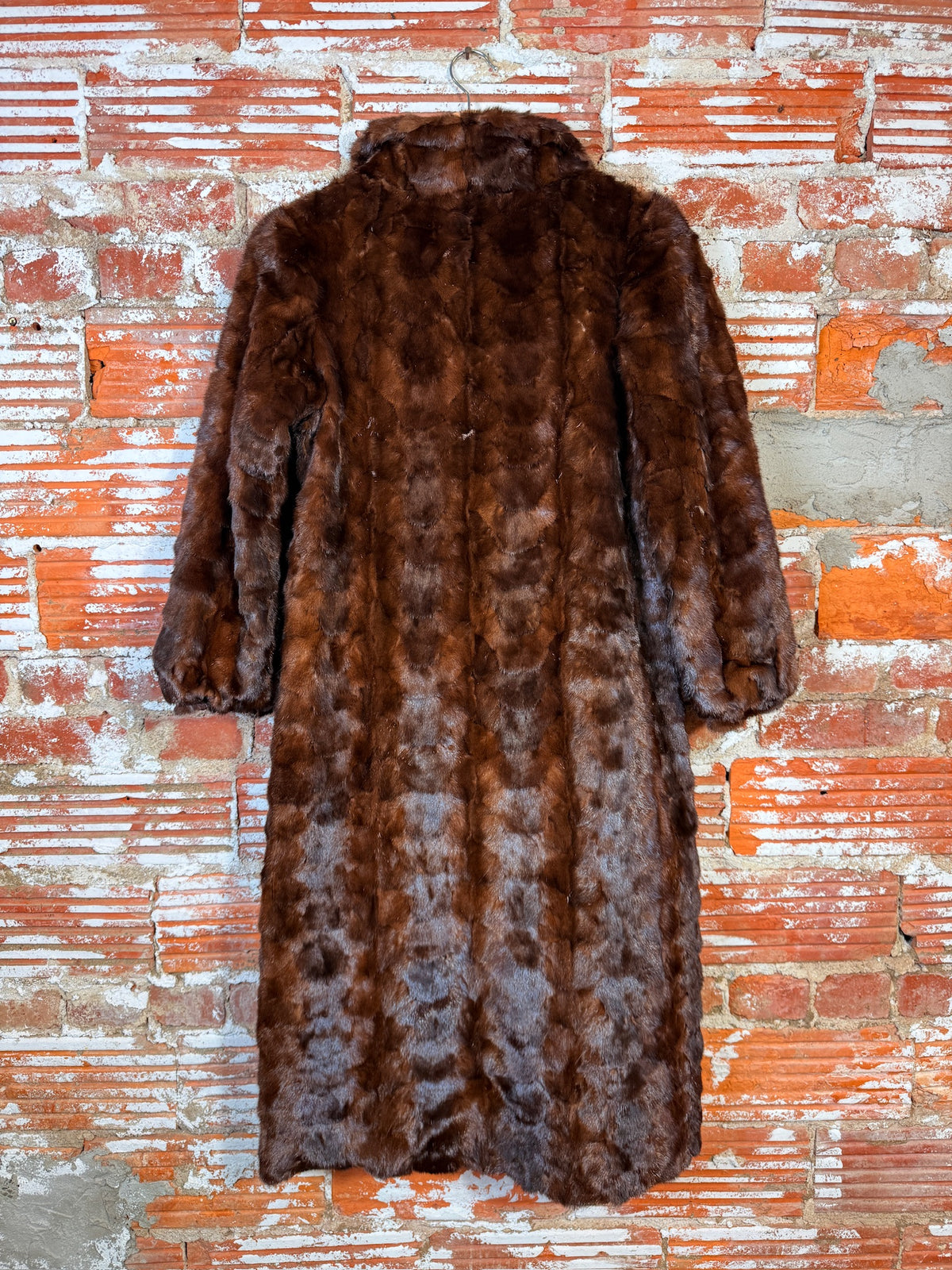 Vintage 1940's/50's Anchorage Fur Factory Brown Mink Full Length Jacket