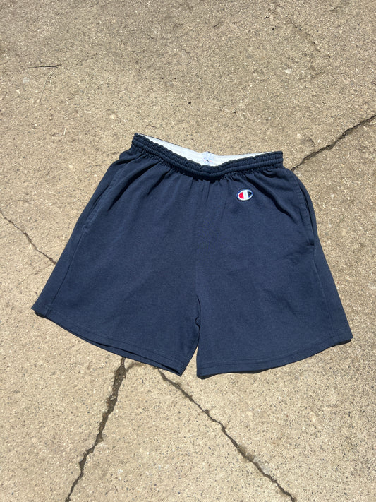 Champion Cotton Gym Shorts - Navy