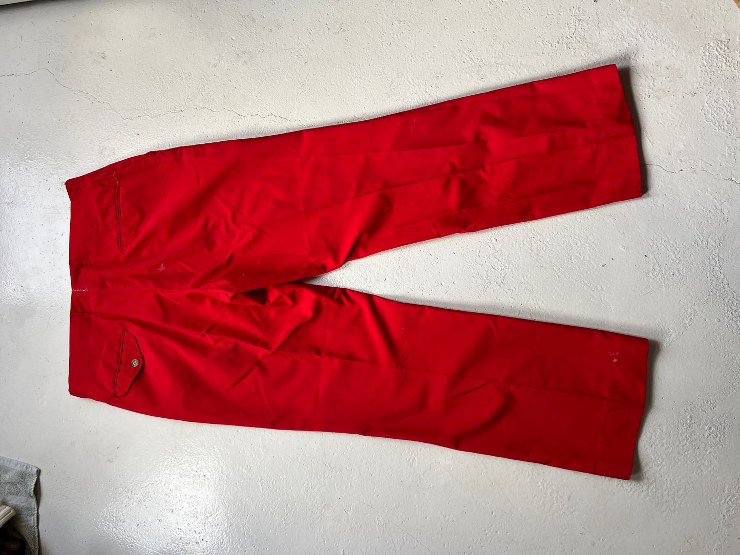 Vintage Hand Painted Fire Pants | Large (36)