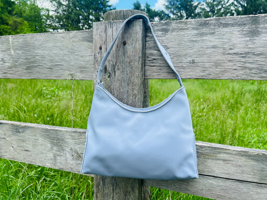 90's Lavender Floral Handbag