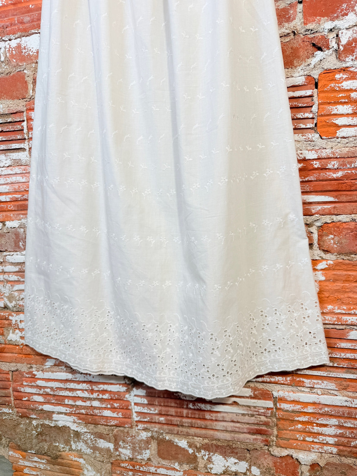 Vintage 1930’s/40’s Edwardian Style Crochet Top Eyelet Pattern Nightgown