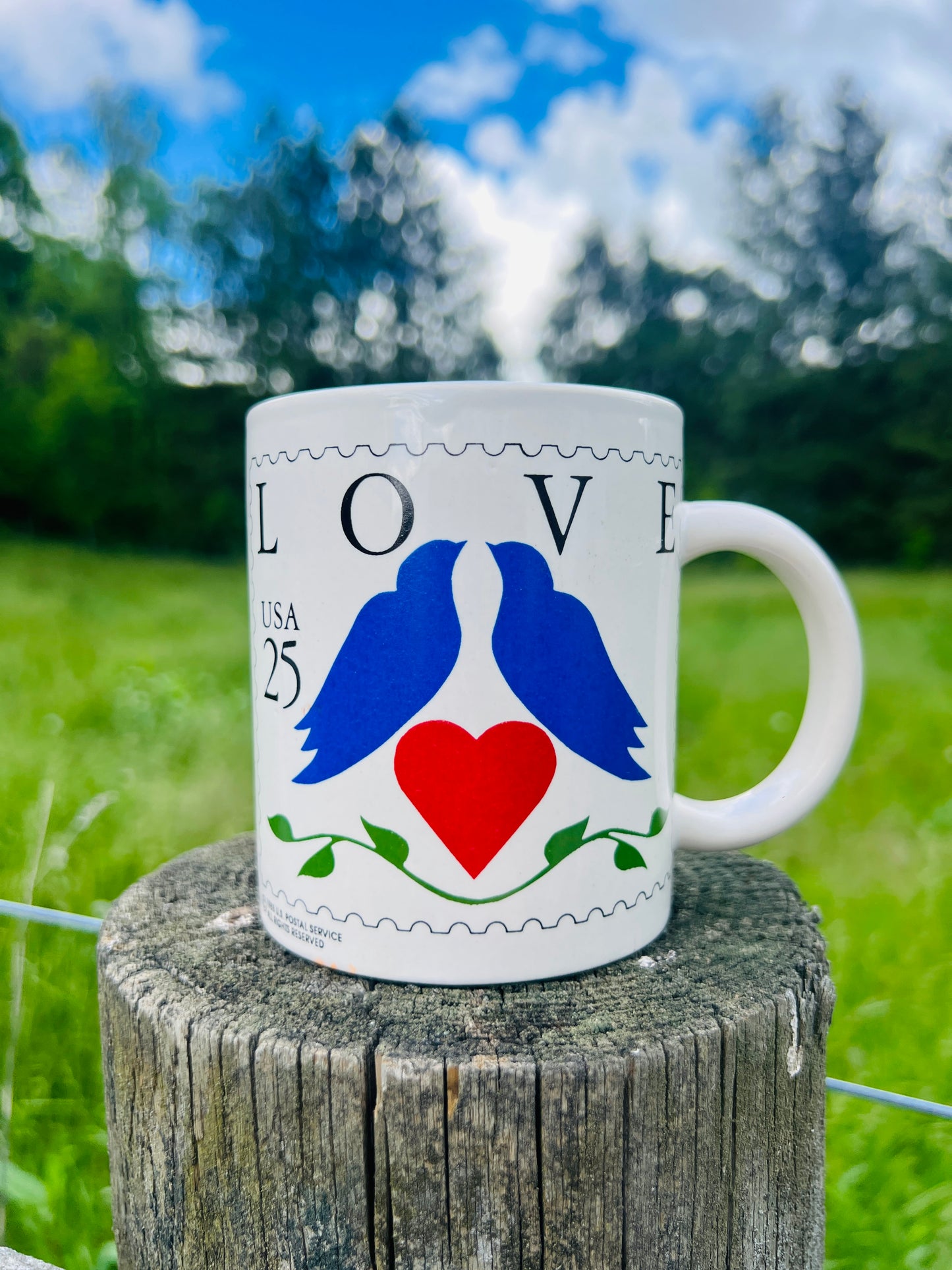 80's "LOVE" Stamp Mug