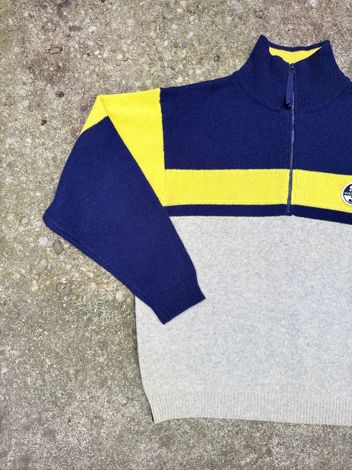Vintage 1990's Sonoma Jeans Wool Blend Quarter Zip Pullover