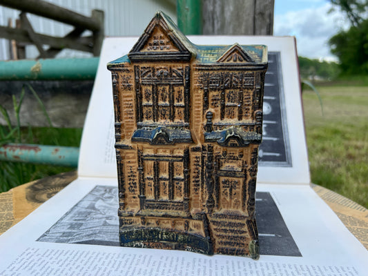 60's Ceramic Townhouse Wall Pocket