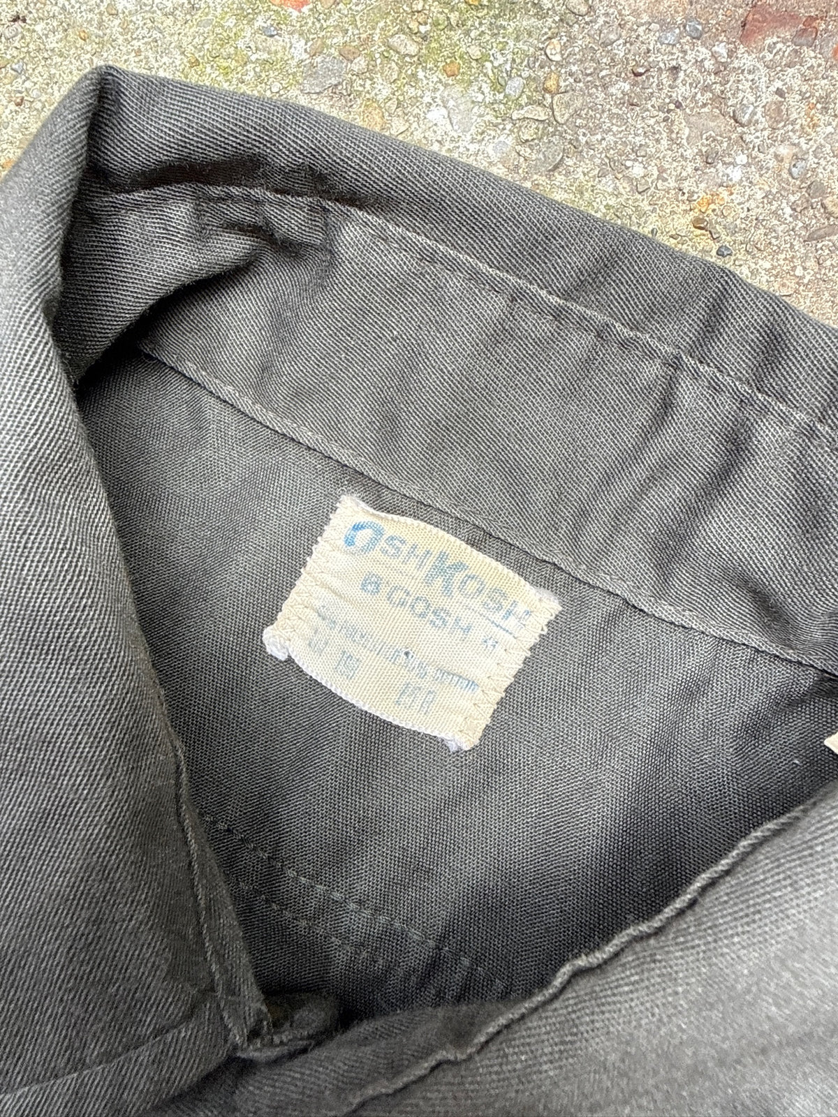 Vintage 1960’s OshKosh B'Gosh Dark Green Snap Closure Button Down Shirt