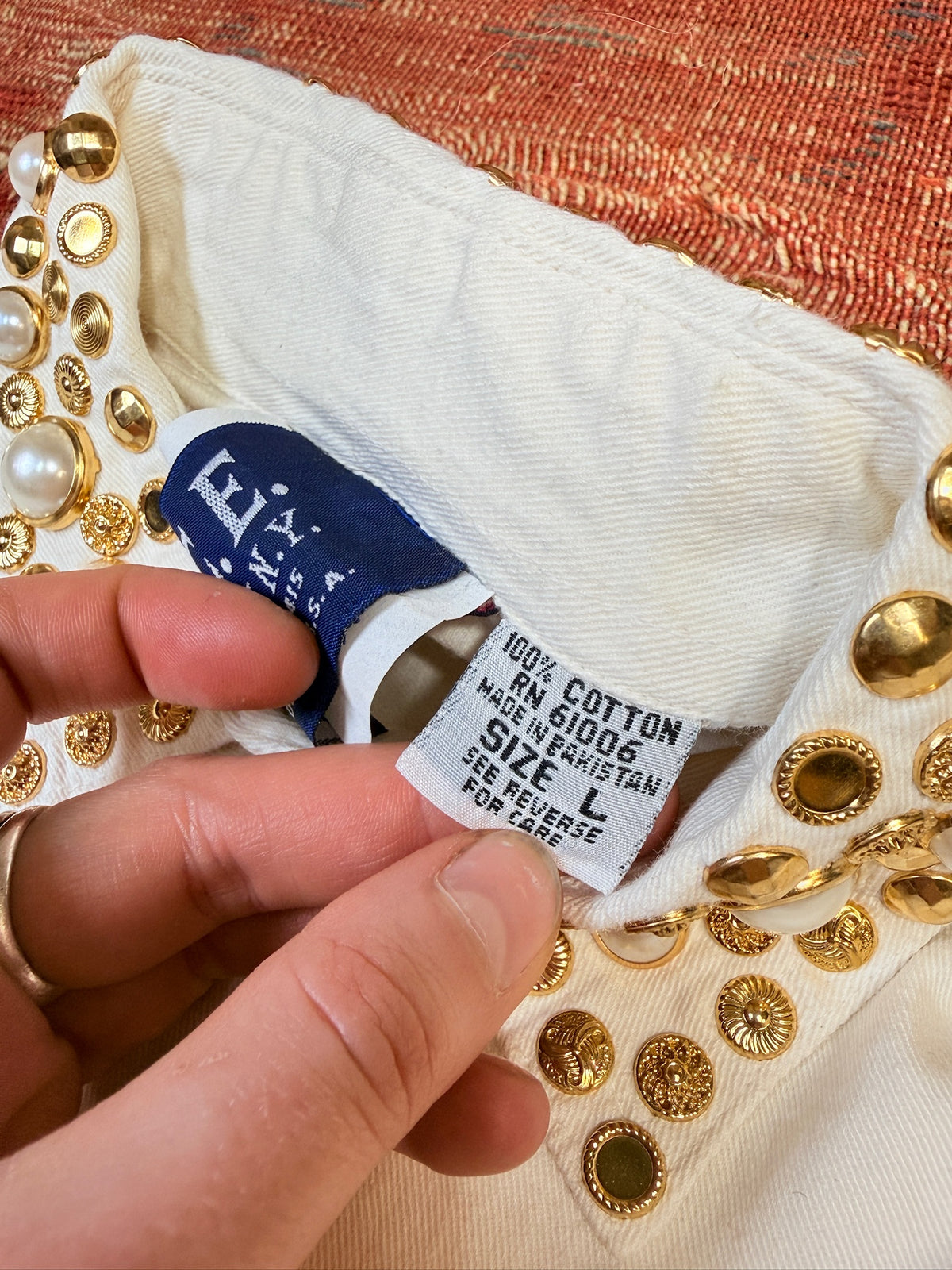 Vintage 1980’s I.C.E. Look NY White Cotton Button-Up Shirt | L