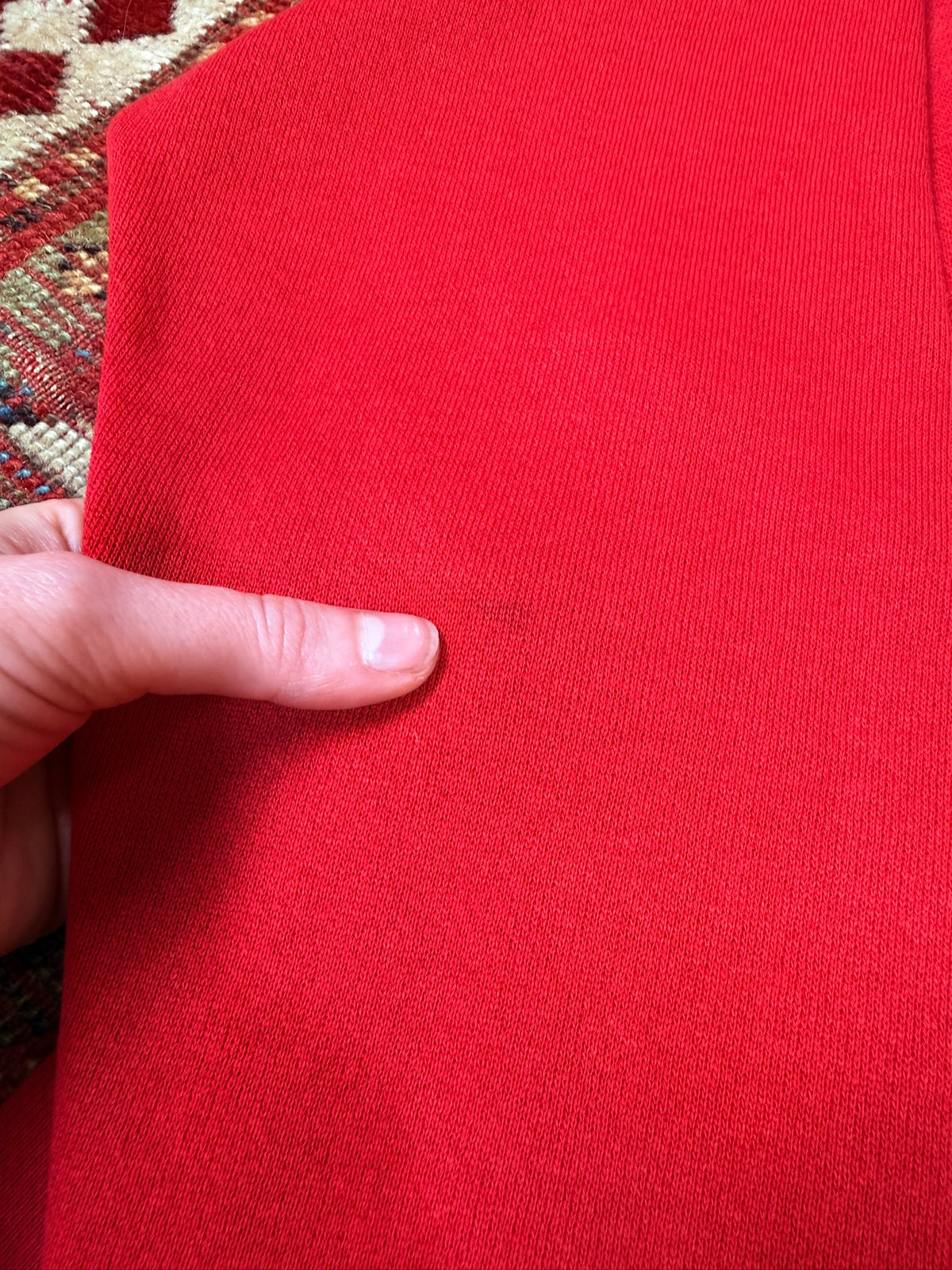 Vintage 1980s Arizona Insignia Red Cotton Raglan Crewneck | M