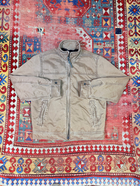 Vintage Early 2000s Abercrombie and Fitch Cotton Wool-Lined Zip-up Jacket | L