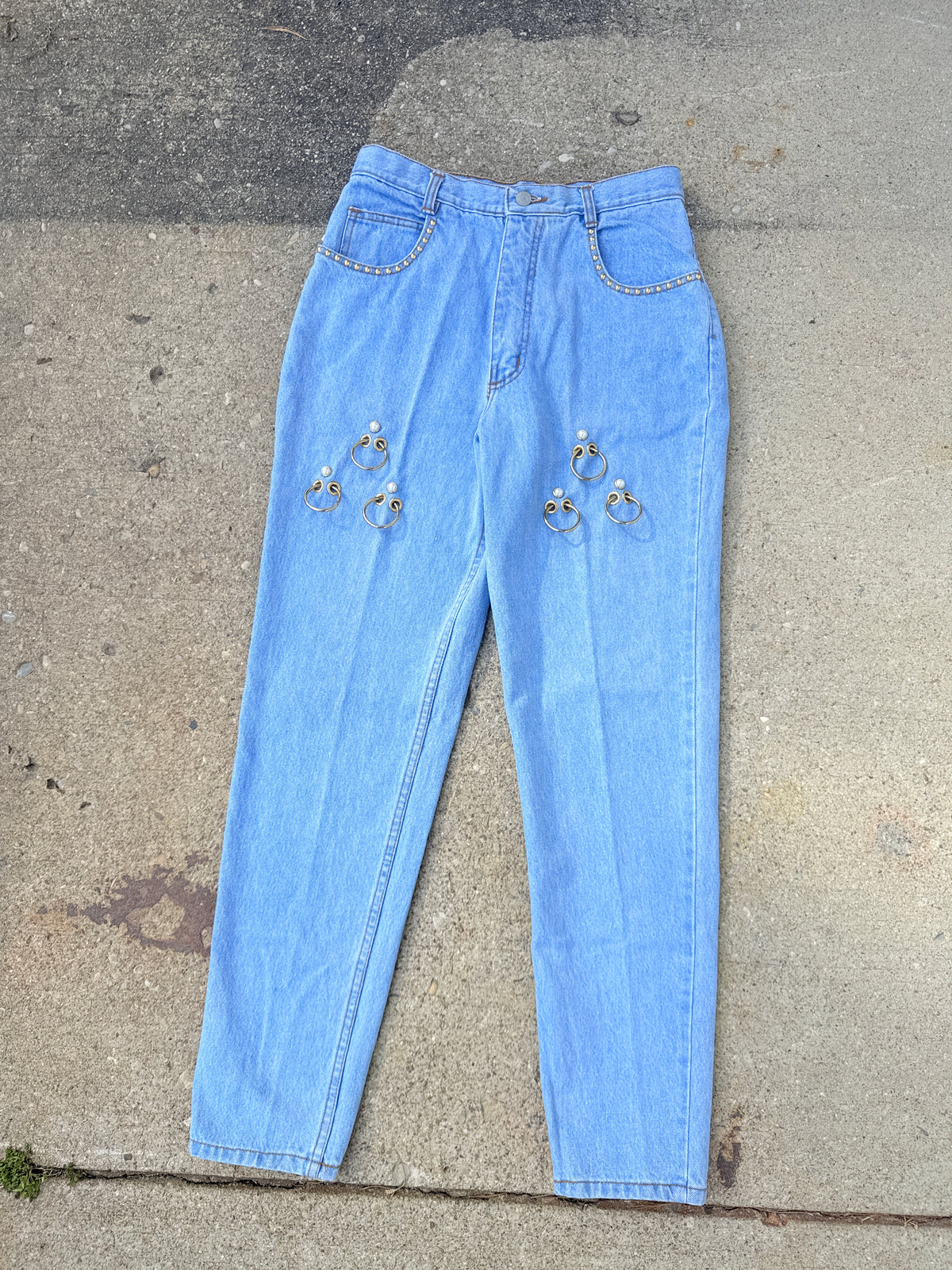 Vintage 1980s Deadstock Candies/ I.C.E. Tapered Fit Medium Wash Denim Jeans | 9/10