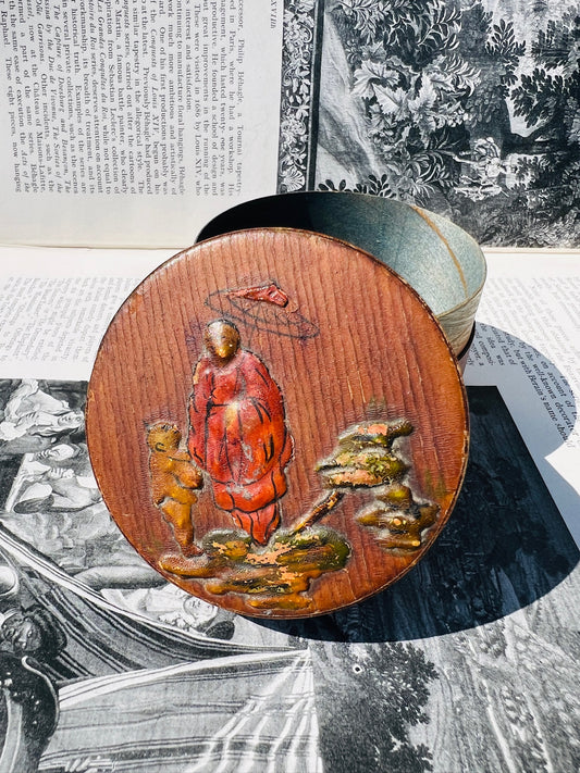 Vintage 1940s Asian-Style Potpourri Canister
