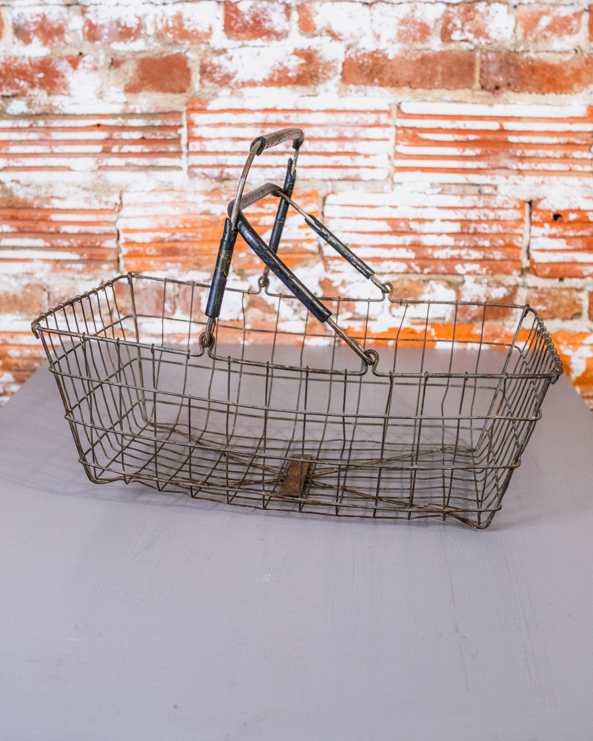 Vintage 1950's United Steel Co. Industrial Wire Basket