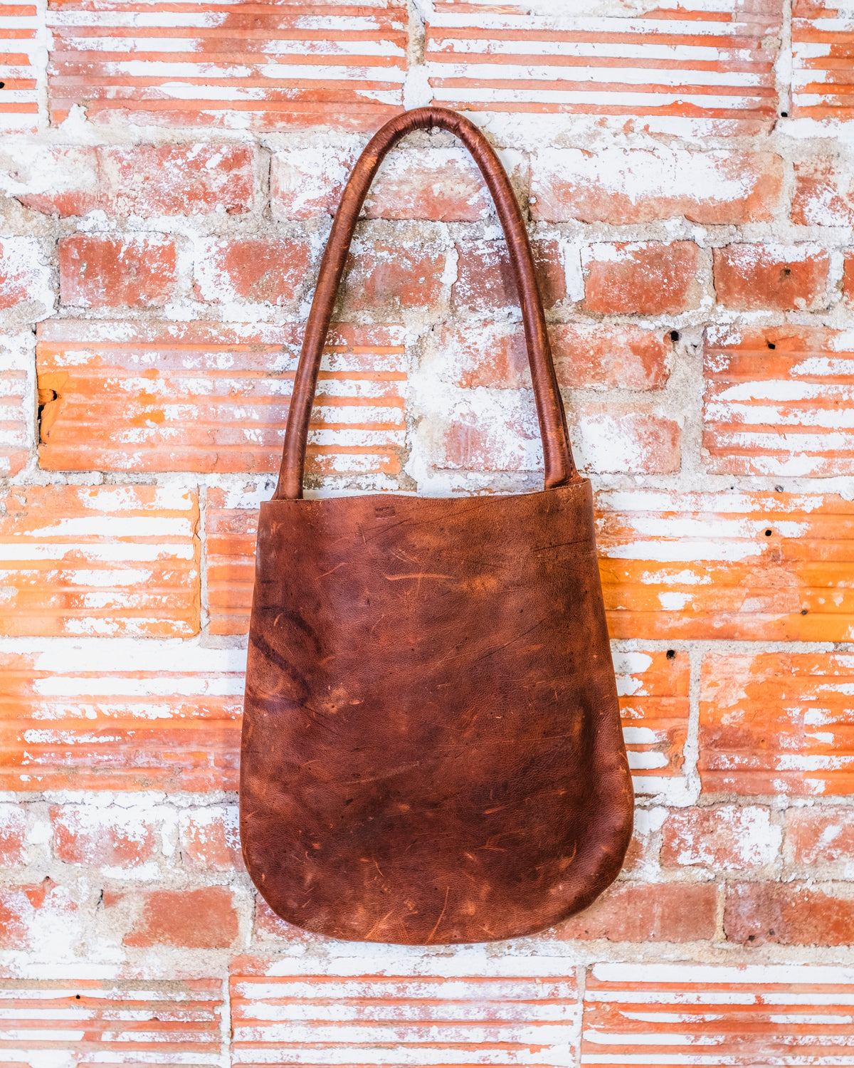RBRB Handcrafted Raw Leather Tote Bag