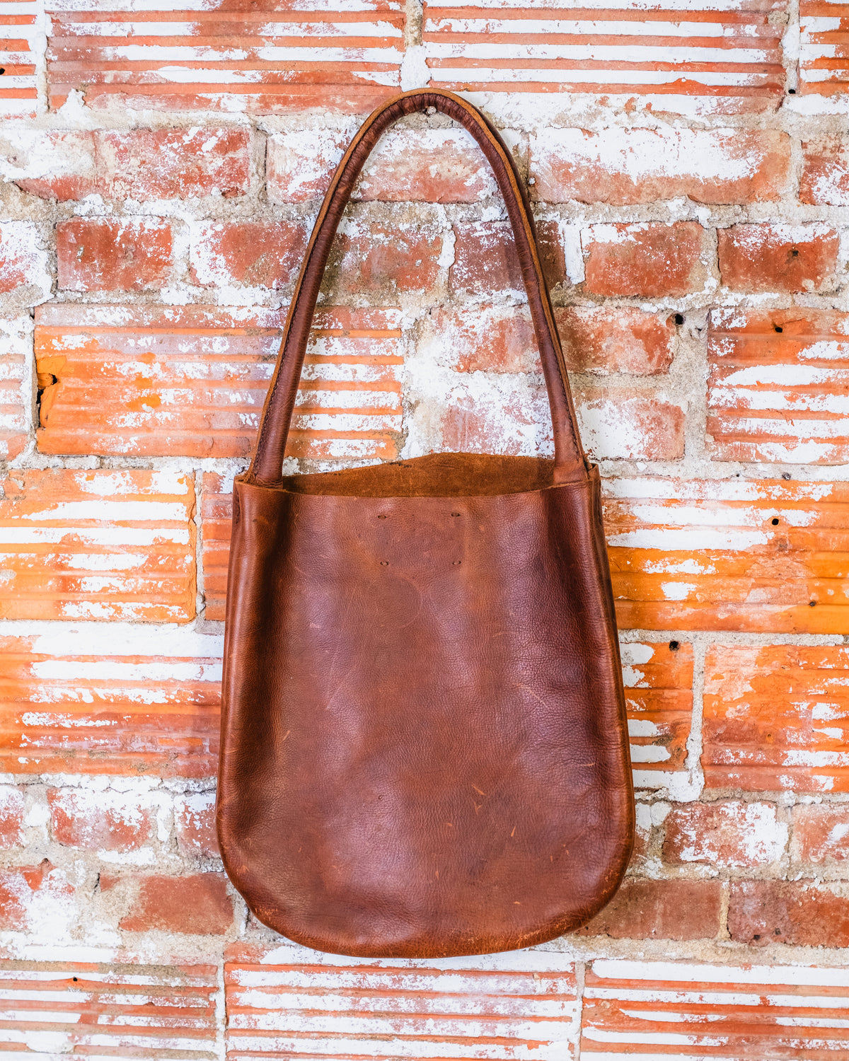 RBRB Handcrafted Raw Leather Tote Bag