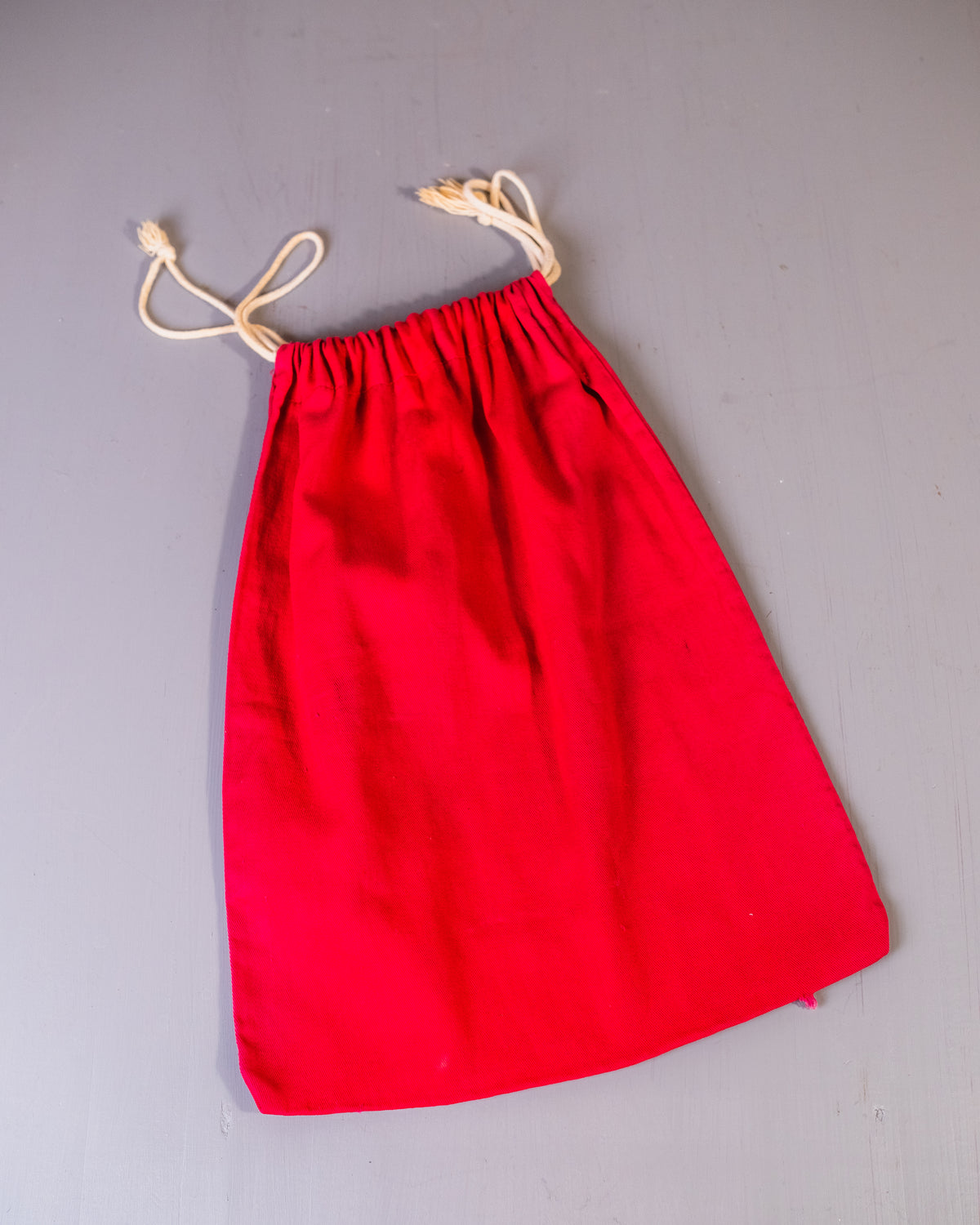 Vintage 1950's Red Coke "Adds Life..." Canvas Draw String Bag