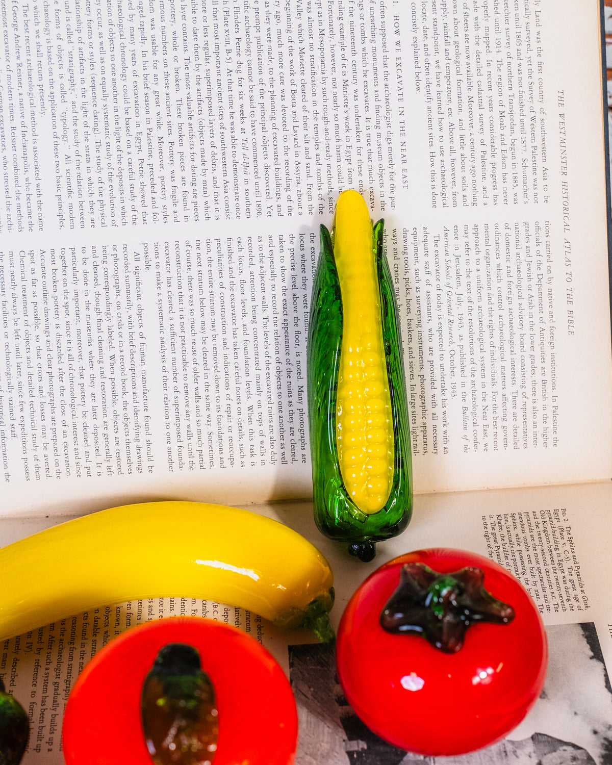 Vintage Murano Glass Fruit & Veggies Set