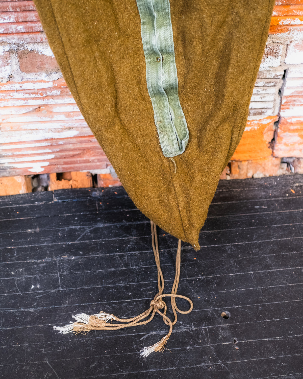Vintage 1940's WW2 Green Wool Military Sleeping Bag