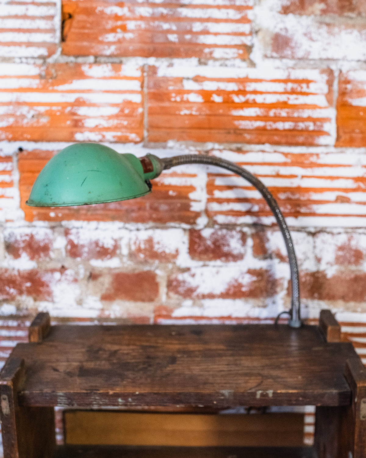 Vintage Dayton Electric Industrial Gooseneck Clamp-On Lamp
