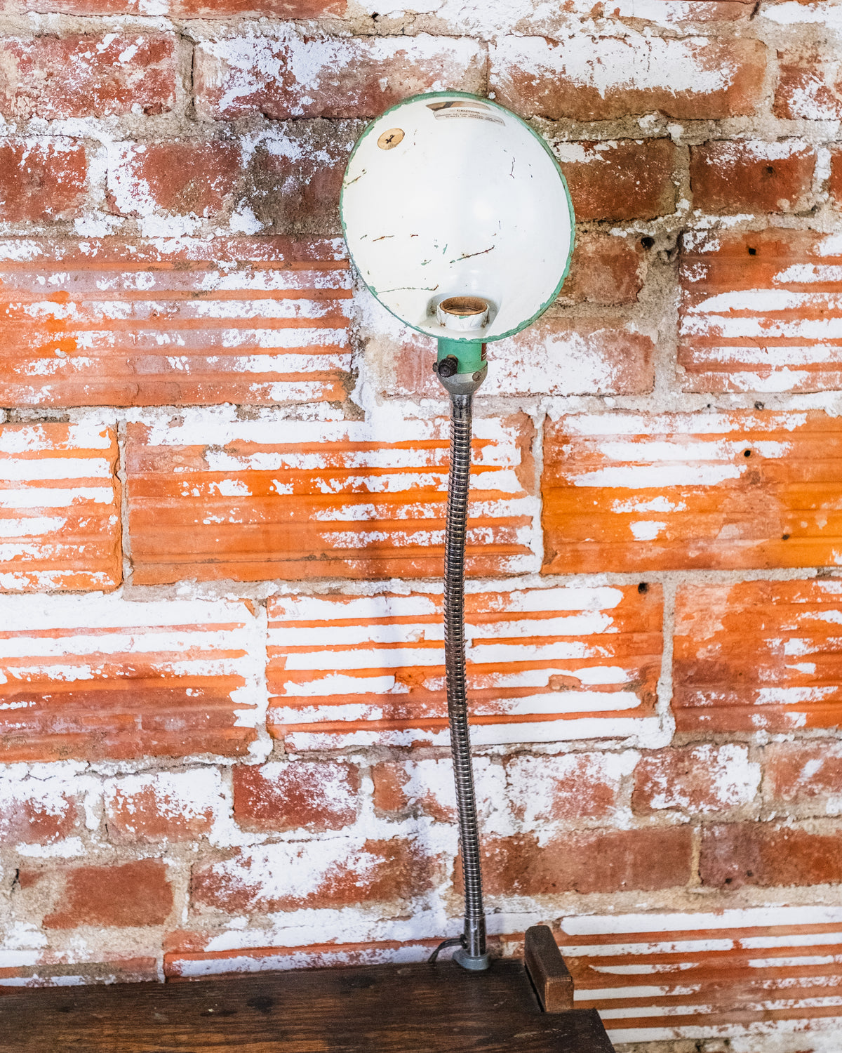 Vintage Dayton Electric Industrial Gooseneck Clamp-On Lamp