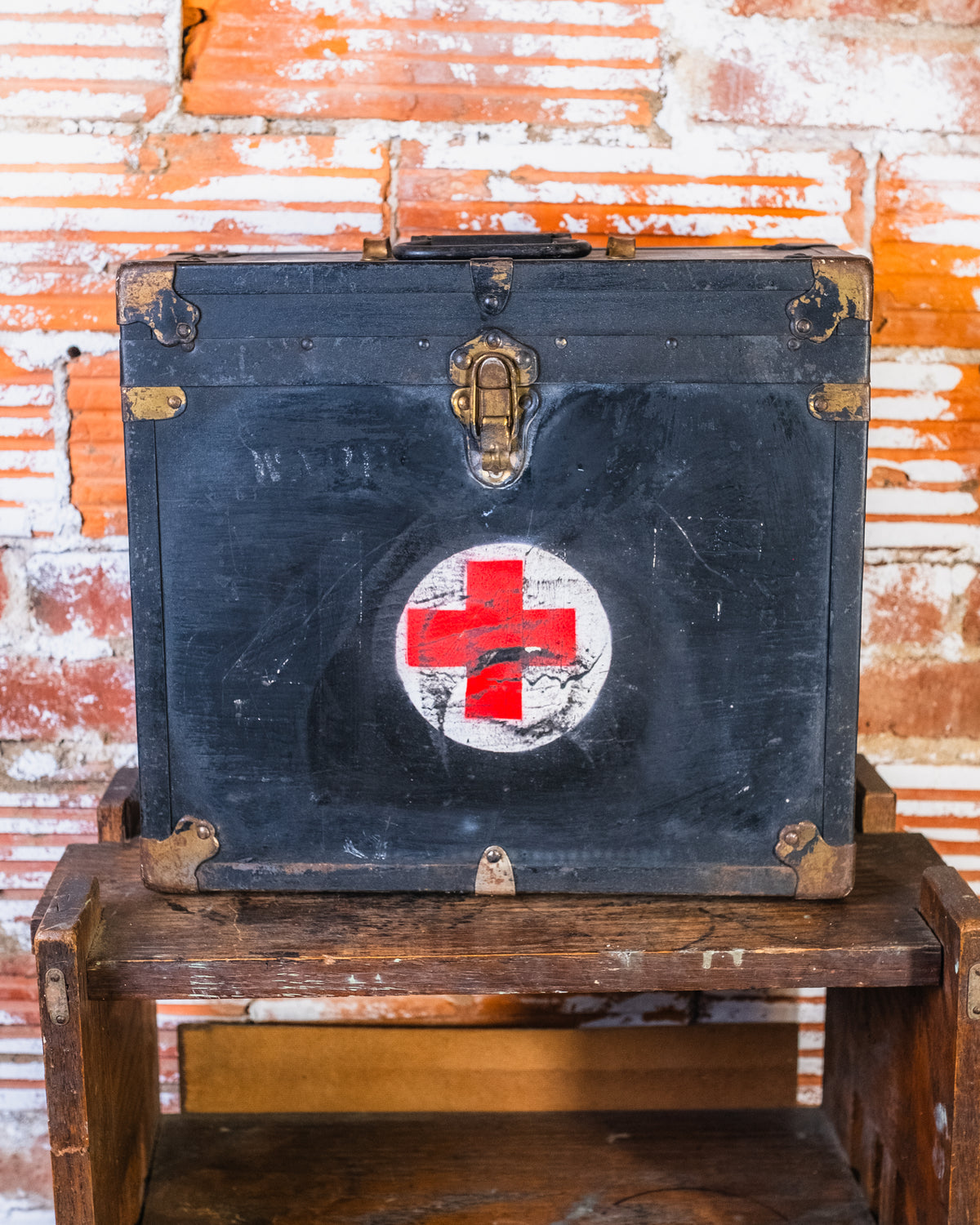 Vintage WWII Metal Medical Box