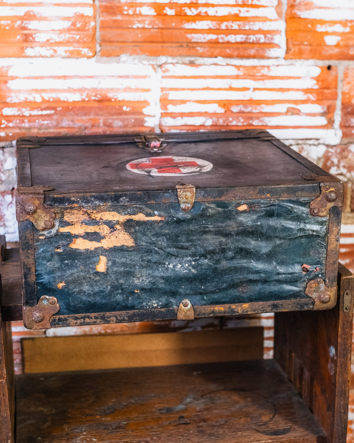Vintage WWII Metal Medical Box