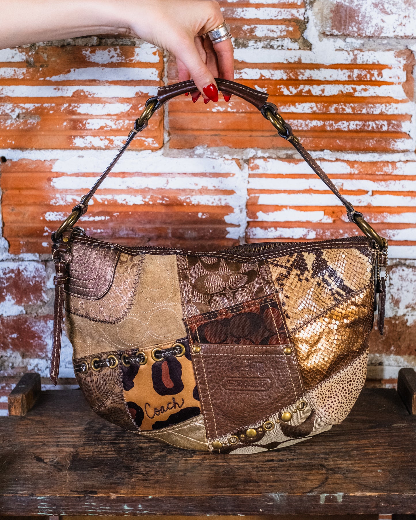 Vintage Coach Soho Patchwork Hobo Shoulder Bag | Style No. 13003