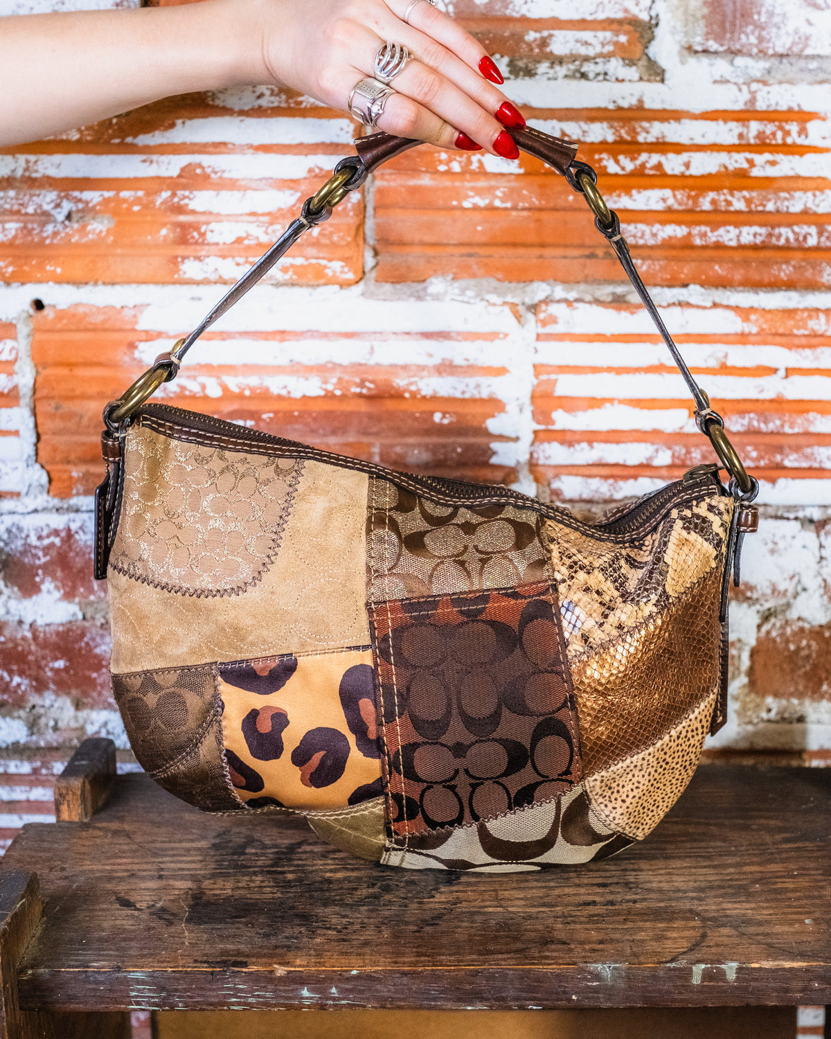 Vintage Coach Soho Patchwork Hobo Shoulder Bag | Style No. 13003